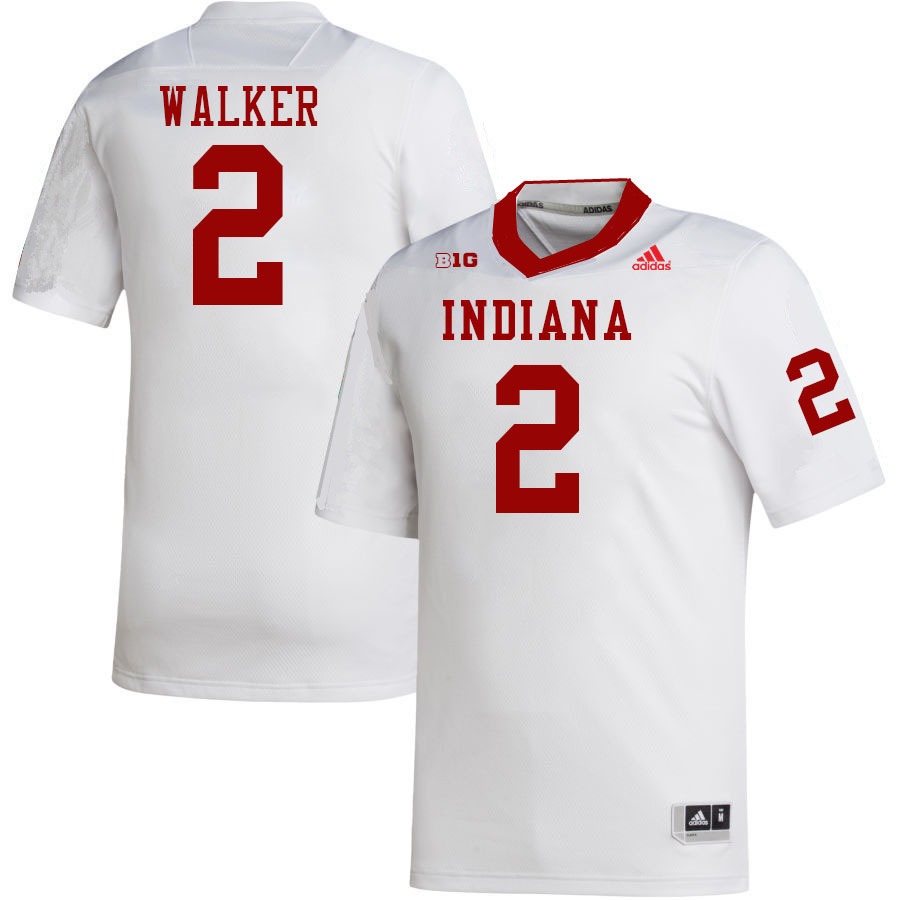 Men #2 Jailin Walker Indiana Hoosiers College Football Jerseys Stitched-White